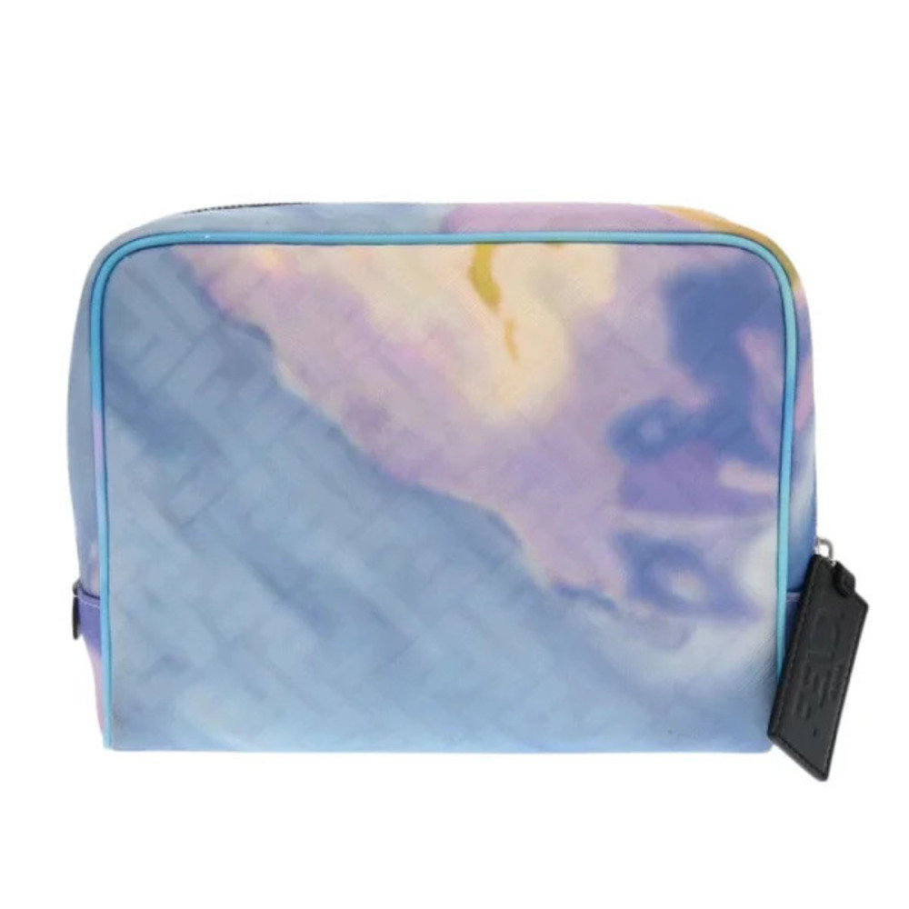 Fendi Zucca marble FF Pouch Clutch blue Shoulder bag